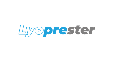 Lyoprester logo — dual-chamber cartridge